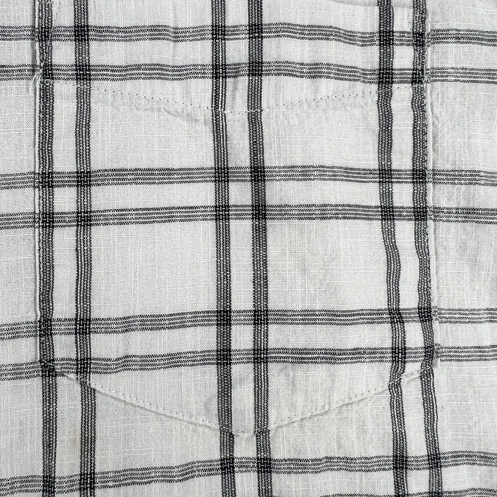The North Face Shirt Mens Large Gray Plaid Short Sleeve Button Up Outdoor Hiking